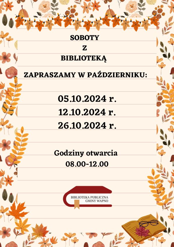 Zdjęcie Soboty w Bibliotece - październik 2024