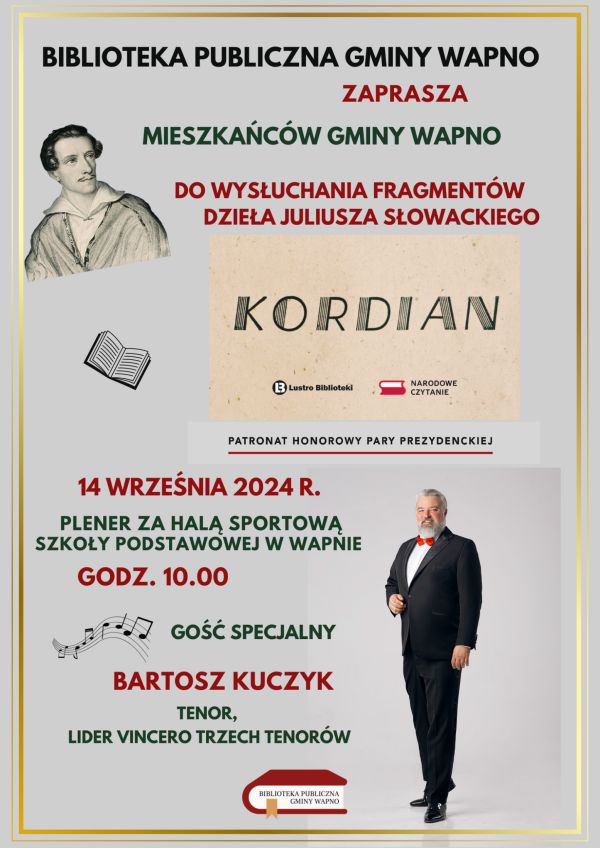 Zdjęcie Zapraszamy - Narodowe Czytanie 2024
