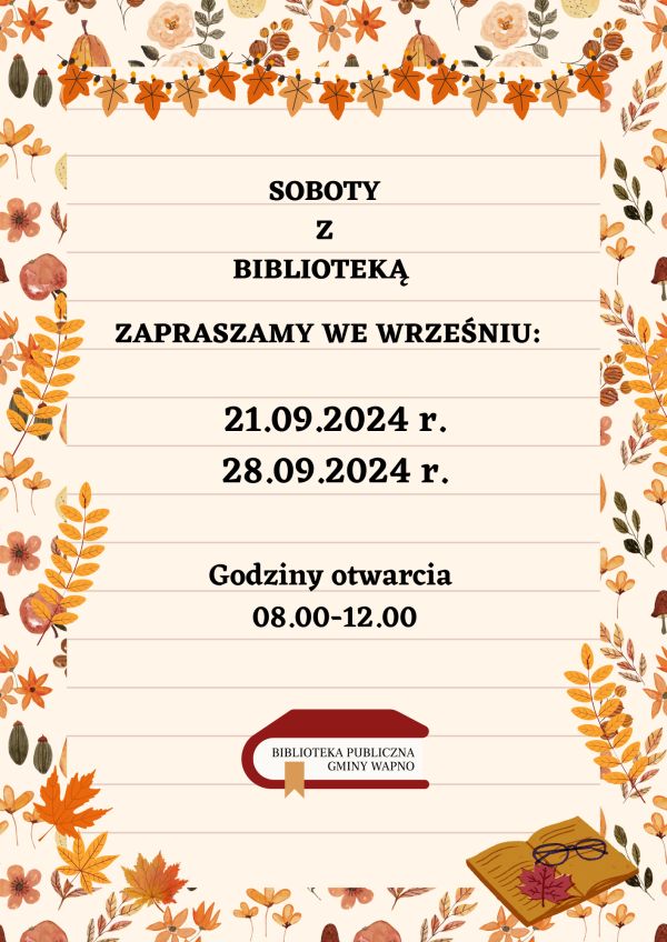 Zdjęcie Soboty w Bibliotece - wrzesień 2024