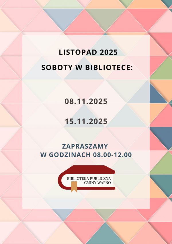 Zdjęcie Soboty w Bibliotece - listopad 2025