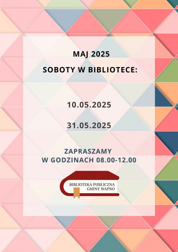 Zdjęcie Soboty w Bibliotece - maj 2025