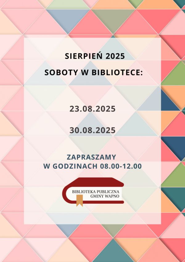 Zdjęcie Soboty w Bibliotece - sierpień 2025