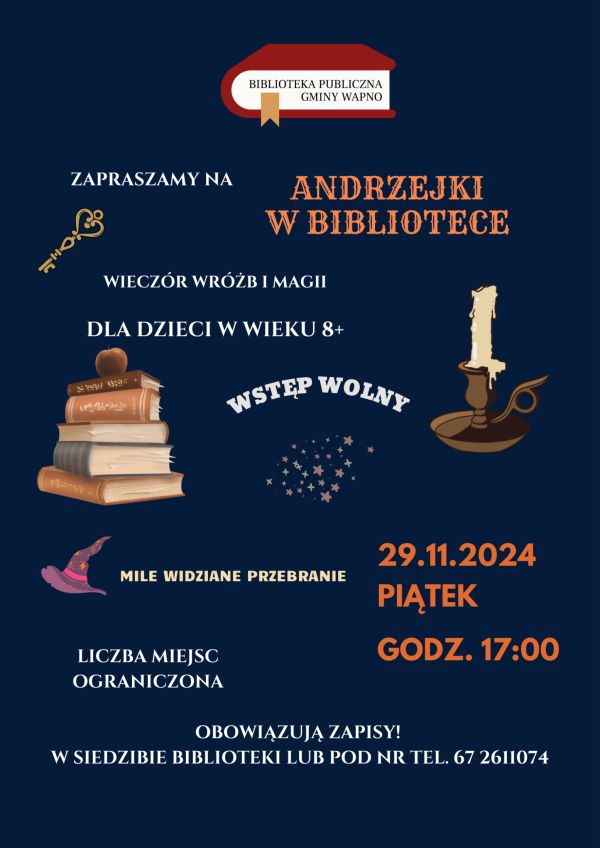 Zdjęcie Zapraszamy - Andrzejki w bibliotece